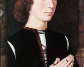 Young Man at Prayer - 汉斯·梅姆林